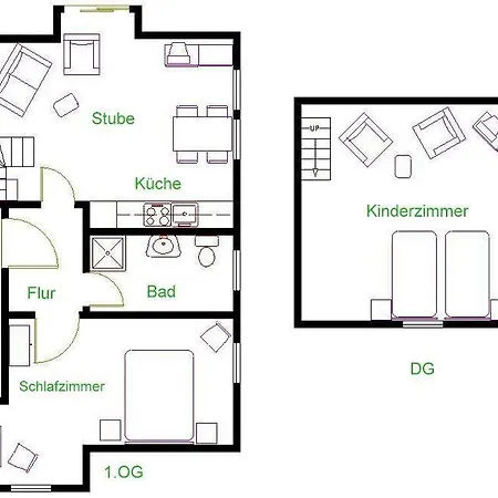 Apartment Gaestehaeuser-heidehof-wohnung-4 *